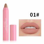 Velvet Lipstick Crystal huulepulk ja Fog Matte Bean Paste Red Pen Red Pen Lip Line Pen 01