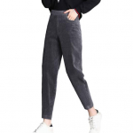 Naiste velvetist haaremi p&uuml;ksid elastsed v&auml;rvi pika v&ouml;&ouml;koha taskud soliidsed p&uuml;ksid paksendatud fliisvooder vabaaja p&uuml;ksid M hall