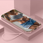 Luksuslik kaetud TPU telefoni&uuml;mbris koos kaelapaelaga Samsung Galaxy A04 05s A13 A14 A24 A54 A34 Note20 S23 Ultra &uuml;mbristele A32 Hot Girl Twerk It Swag Art Design Samsung Galaxy A01