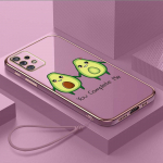 Luksuslik kaetud TPU telefoni&uuml;mbris koos kaelapaelaga Samsung Galaxy A04 A05s A13 A14 A24 A54 A34 Note20 S23 Ultra &uuml;mbristele A38 Maitsev avokaado kate Samsung Galaxy J6+ 2018