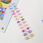 24 TK Quick Nail Wear L&uuml;hike laste manik&uuml;&uuml;r Armsad Loomade Joonistavad Nail Art Kleebised