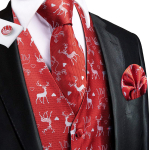 Hi-Tie Tuxedo vest meestele, &uuml;likond, vest kaelaside, taskur&auml;tik, mansetin&ouml;&ouml;bid pulma&auml;ri jaoks XL