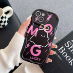 Armas silikoon&uuml;mbris Infinix Note 30 Pro Xiaomi Redmi Note 12 11 Vivo V27 V25 V29 Oppo A78 A58 A38 Funda Cartoon Lucky Ghost Cover Pehme TPU kaitseraua jaoks Infinix Hot 10 Play