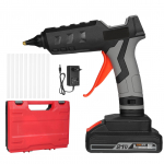 21V 60W elektriline kuumsulamliimimasin kaasaskantav juhtmeta liitiumliimi ekstrusioonit&ouml;&ouml;riista aplikaator EU Plug & 1 Battery mitmev&auml;rviline