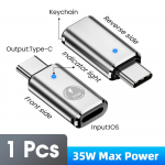 Fonken USB C to Lightning Adapter PD 35W Kiire laadimine Andmeedastus Lightning C-t&uuml;&uuml;pi pistiku adapter iPhone 15 Pro Max jaoks 14 13 12 11 valge