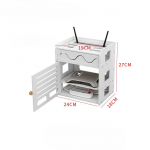 Kodu Elutuba Teler digiboksi rack Seinale paigaldatav WiFi-blokeeriv kronstein Punch-free ruuteri salvestuskarp