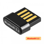 USB Bluetooth 5.3 Adapter Mini Juhtmeta Bluetoothi ​​Vastuv&otilde;tja Saatja PC S&uuml;learvuti K&otilde;lar Hiir Muusika Heli Dongle