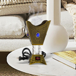 Elektriline suitsutusmasin EU Adapter rauast viirukihoidja meditatsioonikontori jaoks Magamistoa punane vask