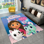 Armas Gabbys Dollhouse multifilmi vaibavaip kodu elutuppa magamistoa diivani uksemati sisekujundus, laste m&auml;nguala vaip libisemiskindel p&otilde;randamatt 160cm x 230cm