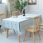 Laudlina Lauakatteks Linad Kotiriie ruuduline Korea stiilis pidu Pulmad S&uuml;nnip&auml;ev Rootsi lauas piknik Ristk&uuml;likukujuline &uuml;mmargune kodu 90 x 90cm