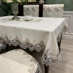 Laudlina ristk&uuml;lik Luksuslik tikandid pitsist &uuml;mmargune lauakate Lill Elegantne &otilde;&otilde;neslaud S&ouml;&ouml;giriidest laualipp k&auml;ter&auml;tikud 120X180cm