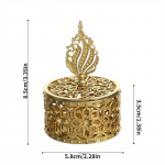 4 tk kullatud v&auml;ike karp loominguline kaasaskantav hoiuruum beebi t&auml;iskuu kinke plastikust kommikarbi kinkekarbiga &scaron;okolaadi pakkekarp A