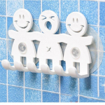 Armas naeratav n&auml;gu Perekond Vannituba K&ouml;&ouml;k Hambahari K&auml;ter&auml;tikuhoidja Sein Sucker Hook J&auml;ljeta seinakonks valge