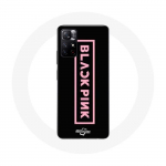 &Uuml;mbris Xiaomi Redmi Note 11s 5G Blackpink Logo roosa musta taustaga