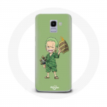 &Uuml;mbris Samsung Galaxy A8 2018 One piece Manga Roronoa Zoro jaoks
