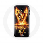 &Uuml;mbris Samsung Galaxy S4 Vikings Series 6. hooaja logo V tulem&otilde;&otilde;ga mustal taustal