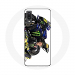 Valge taustaga &uuml;mbris Samsung Galaxy A02 Valentino Rossi Speedi draiveri jaoks