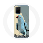 Coque pour Vivo Y21s 2021 / Y21 2021 Perruches perroquets Bleu