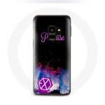 &Uuml;mbris Samsung Galaxy S9 Exo K-popi grupi logoga laululubaduse jaoks