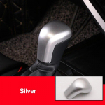 Carbon fibe Gear Shift Knob Decoration Cover Sticker For Toyota Camry 8TH XV70 2018    Accessories ABS Silver