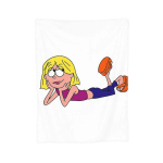 Lizzie McGuire Multifilm Tekk Pehme Soe Flanell Visketekk Voodikate Voodi elutuba Piknik Reisimine Kodu Diivan 75x100cm 30x40in