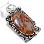 Natural Noreena Jasper Gemstone Handmade 925 Sterling Silver Pendant 2.32 o8m53