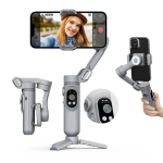 3-teljeline kokkupandav pihushoitav gimbali stabilisaator, v&auml;rinavastane juhtmevaba laadimine nutitelefoni tegevuskaamera jaoks Smart X hall