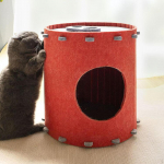 Kassi voodi toakassidele Koobas kriimustuskindlad lemmikloomatarbed Eemaldatav soe pesavildist riie