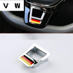 Autode kujundamine rooliratta katted Embleemi m&auml;rgi kleebised GOLF 7 GTi MK7 POLO 2014 2015 Passat B7 2015 B8 MK6 Jetta tarvikud