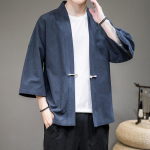 Solid Haori meeste Jaapani r&otilde;ivad Jaapani mood Kawaii riided meeste kimono meeste s&auml;rk M