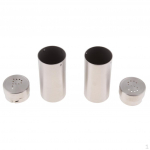2Pcs Stainless Steel Salt Sugar Pepper Shaker Seasoning Cans set Steel color
