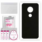 apgo Protective Skin Sticker for the back compatible with Motorola Moto E5 Play Go, Wrap Film, Foil, Vinyl - Pattern Matrix