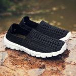 Suvised meeste tossud Must punutis Ranna Pehmed Kerged Spordijalatsid Vabaaja Kootud Hingavad Perforeeritud Sisse libistatavad Madalad Tennise Tossud 38 must