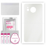 apgo Protective Skin Sticker for the back compatible with Sharp Aquos Sense7 Plus, Wrap Film, Foil, Vinyl - Pattern Matte Transparent