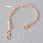 Uus moekas naistekoti aksessuaar Eemaldatav vintage helmestega ketid kommid akr&uuml;&uuml;l Luksuslik rihm naiste elegantne &otilde;la k&auml;epideme kett 36CM roosa