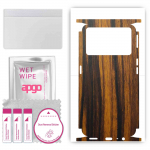 apgo Protective Skin Sticker for the back+sides compatible with Oppo K9 Pro 5G, Full Wrap Film, Foil, Vinyl - Pattern Tigerwood