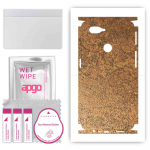 apgo Protective Skin Sticker for the back+sides compatible with Oppo A12, Full Wrap Film, Foil, Vinyl - Pattern Rusty Copper