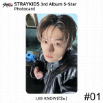 Stray Kids 3. albumi 5-t&auml;rni ametlik fotokaart, standardver Digipack Ver KPOP Leeknow - #1