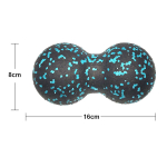 Maap&auml;hklimassaaži pallikomplekt Lacrosse Ball EPP Fascia Therapy lihaspall m&uuml;ofastsiaalselt vabastavate lihaste l&otilde;dvestamiseks akupunktmassaažiks BlackRed16cm