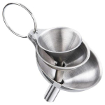 3/5 tk roostevabast terasest k&ouml;&ouml;gilehtrid Toidukvaliteediga metallist lehtrid pudelite t&auml;itmiseks V&auml;ikesed lehtrid eeterlike &otilde;lide v&uuml;rtside jaoks 3pcs