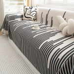 High Sense Sofa Slipcover T&auml;iskatteriie Nordic Stripes Diivanir&auml;tikud Diivani kate Libisemiskindel tolmukindel riie 180*90cm