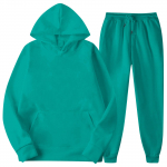 Meeste kapuutsiga spordidress, Unisex, kaheosalised jooksuriided, pikkade varrukatega pulloverid, pusad ja dressip&uuml;ksid L
