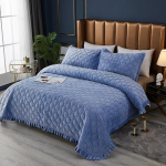 Paksenenud voodikate &Uuml;hev&auml;rviline Kristallveluurist Voodikate Puuvillase polsterdusega Tepitud Libisemisvastane Linu Tekk Lastele Queen Voodipesu 150x200cm 1pc