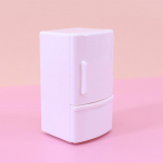 1/12 Mini nukumaja valge k&uuml;lmkapp koos toidukomplektiga k&ouml;&ouml;gim&auml;nguasjad minim&ouml;&ouml;bel k&uuml;lmkapi kaunistused lastele kingitus