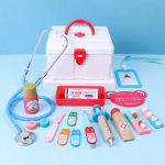 Laste Montessori harivad m&auml;nguasjad Simulatsioon puidust arsti m&auml;nguasjakomplekt Haigla meditsiin &Otilde;de Arst Roll Teesklemism&auml;nguasi