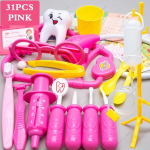 Laste m&auml;ngumaja V&auml;ike arsti stetoskoobi komplekt Meeste ja naissoost &otilde;de M&auml;ngivad s&uuml;stimisvahenditena Meditsiinikarbi m&auml;nguasjad