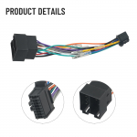 Vastupidav stereoraadio pistik 16 kontaktiga 185mm pikk, 24*11mm