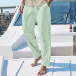 (Suurep&auml;rane kodu)Meeste vabaaja ja mugavad vabaaja p&uuml;ksid, puuvillased linased n&ouml;&ouml;riga p&uuml;ksid M tumehall v&auml;rv