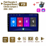 Androidi autoraadio Fiat Ducato 3 Peugeot Boxer 2 Citroen Jumper 2 2006&ndash;2022 2 diniga multimeedia Carplay navigatsiooniga GPS WIFI peakomplekt 4+64 GB 4+64GB