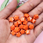 K&auml;ev&otilde;ru jaoks V&auml;ikeste t&auml;htede kujuga helmeste materjal mood 20 tk lahtised helmed kaelakee v&otilde;tmehoidja meisterdamine ripatsitarvikud oranž